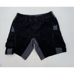 NWT XL‎ XLARGE Men's Mountain Bike HIKING SPORT  Shorts 3D Padded  VAYAGER Black